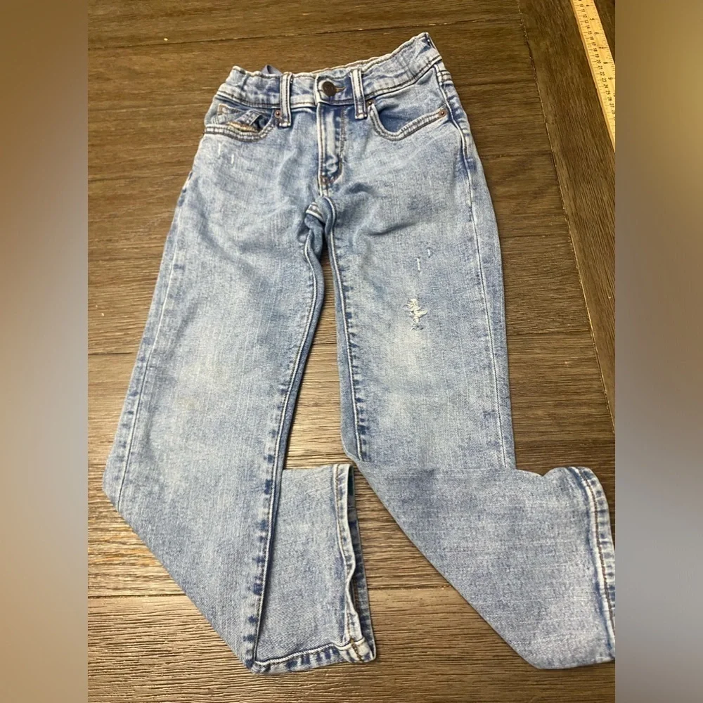 Old Navy Acid Wash Boy Jeans Straight Leg size 6
